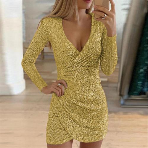 Amelia Robe Femme à Paillettes – Elegant Shiny and Comfortable Wrap Dress for Festive Occasions