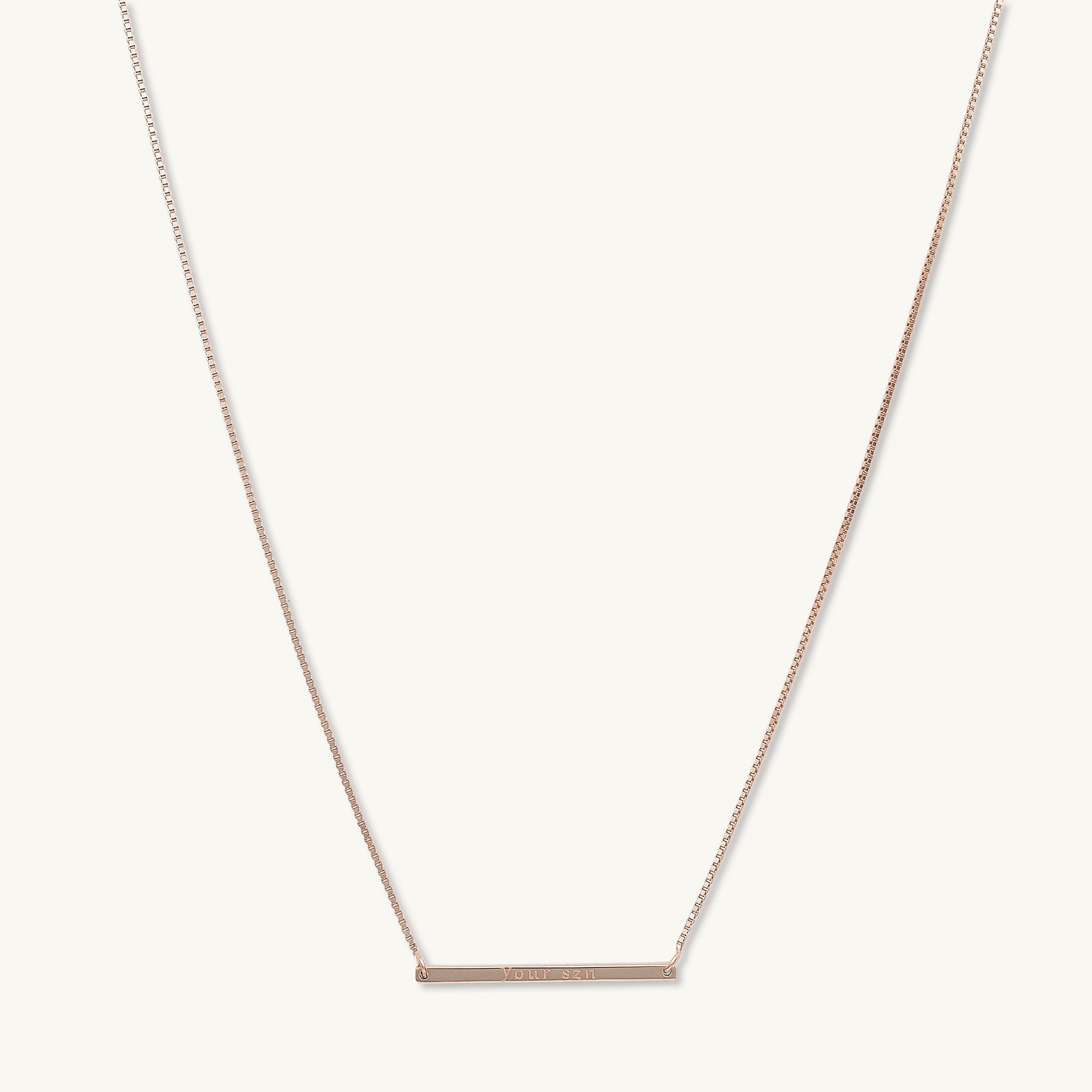 YOUR SZN Bar Necklace