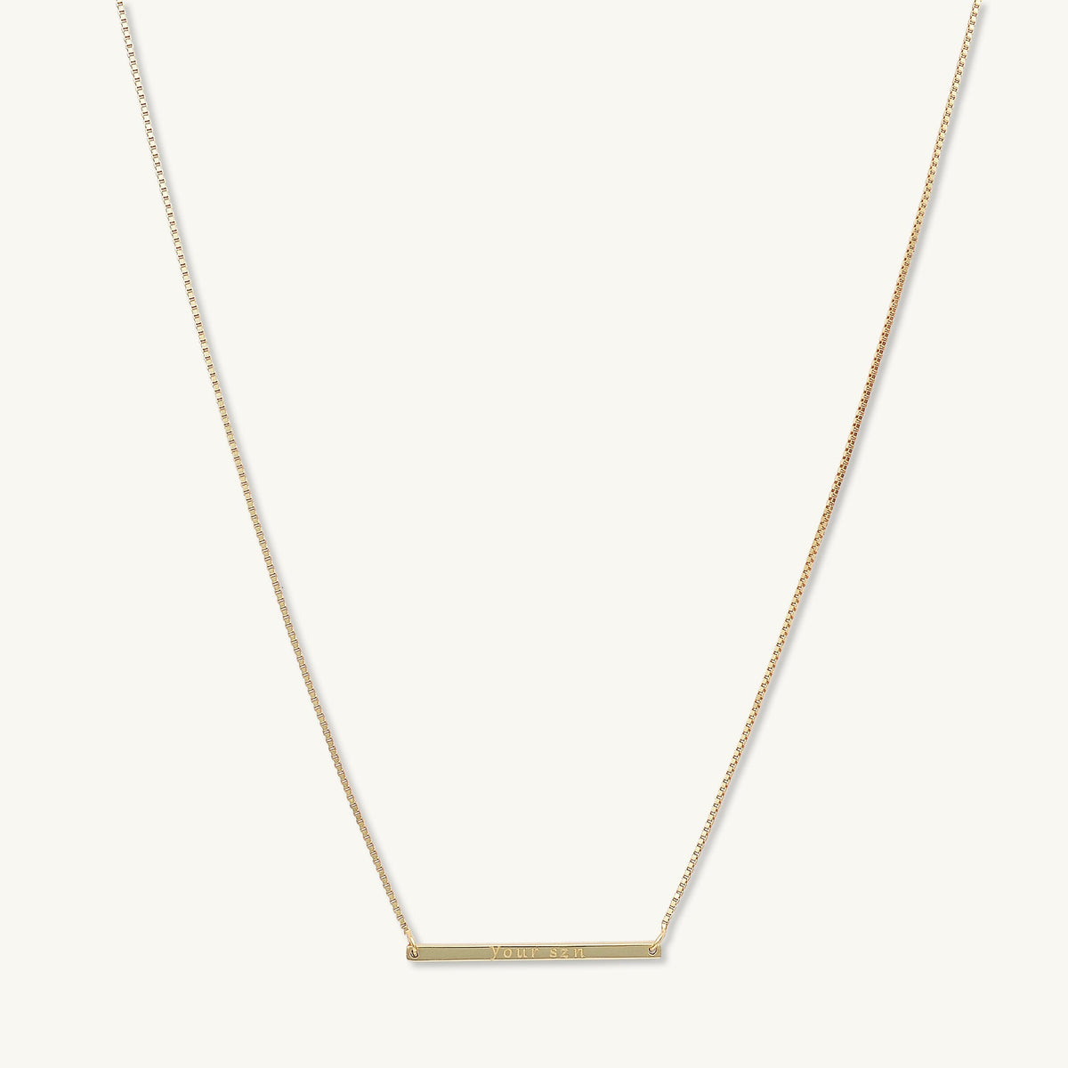 YOUR SZN Bar Necklace