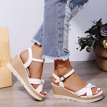 Matilda Wedge Sandals Women – Elegant Cross-Strap Sandals & Comfortable Heel