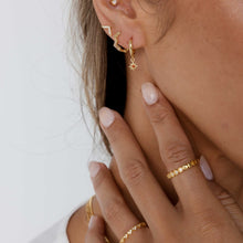 Zig Zag Sapphire Huggie Earrings