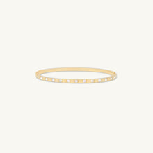 Zirconia Hinged Thin Bangle Bracelet