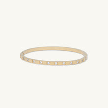 Zirconia Hinged Thin Bangle Bracelet